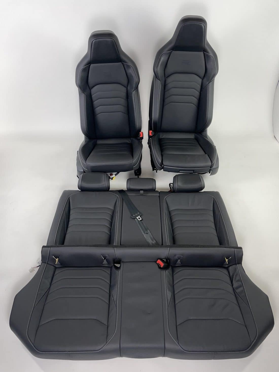 Interieur Vw Golf 8 R Leder Zwart Grijs Stiksel
