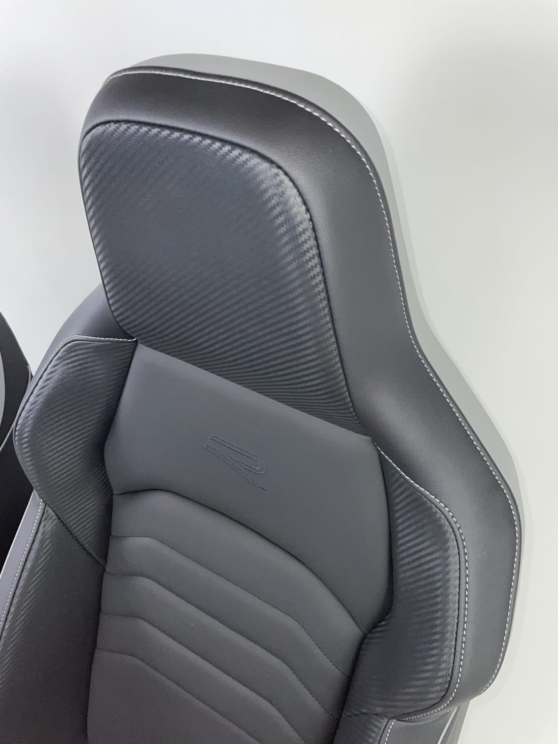 Interieur Vw Golf 8 R Leder Zwart Grijs Stiksel