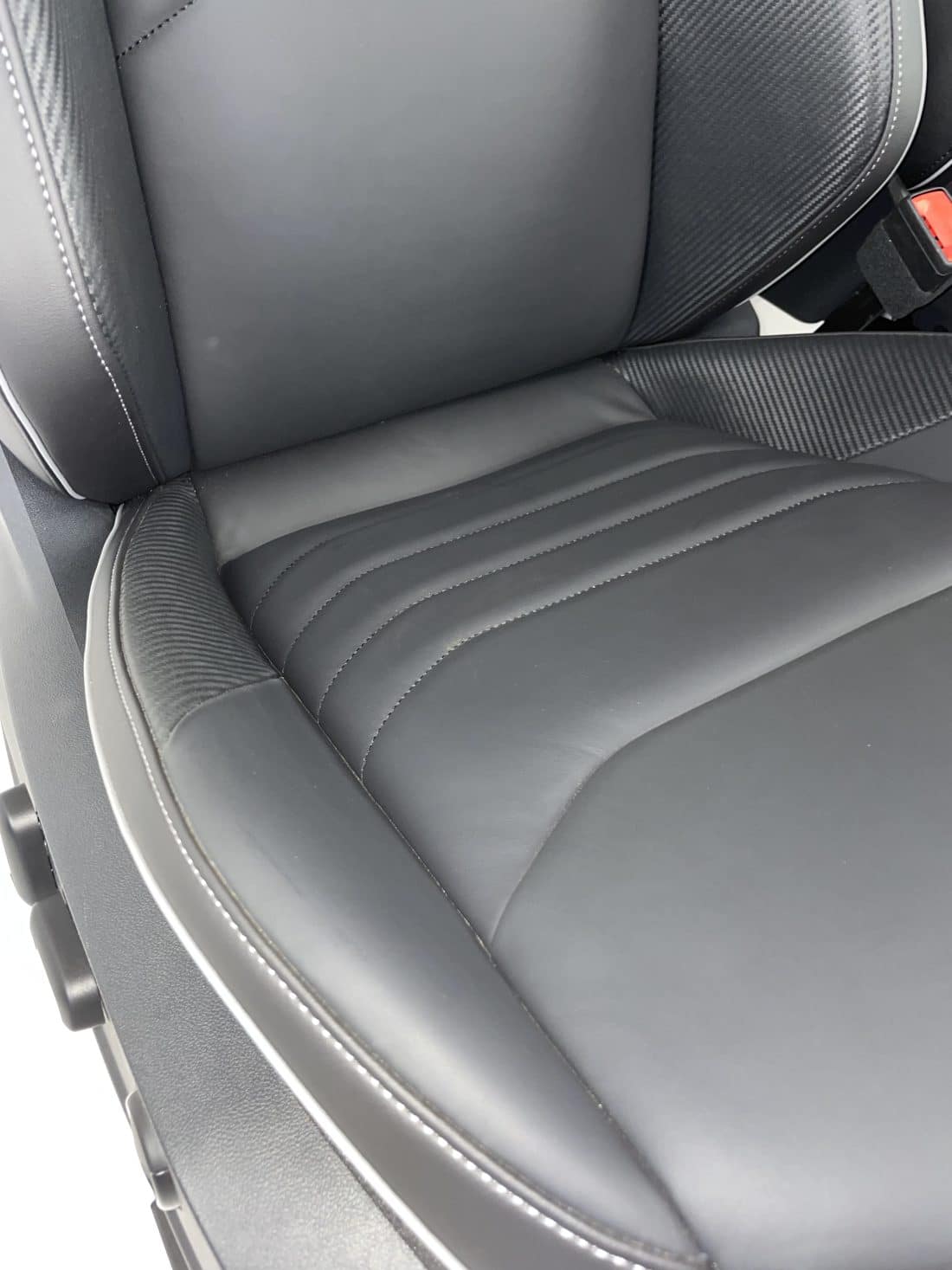 Interieur Vw Golf 8 R Leder Zwart Grijs Stiksel