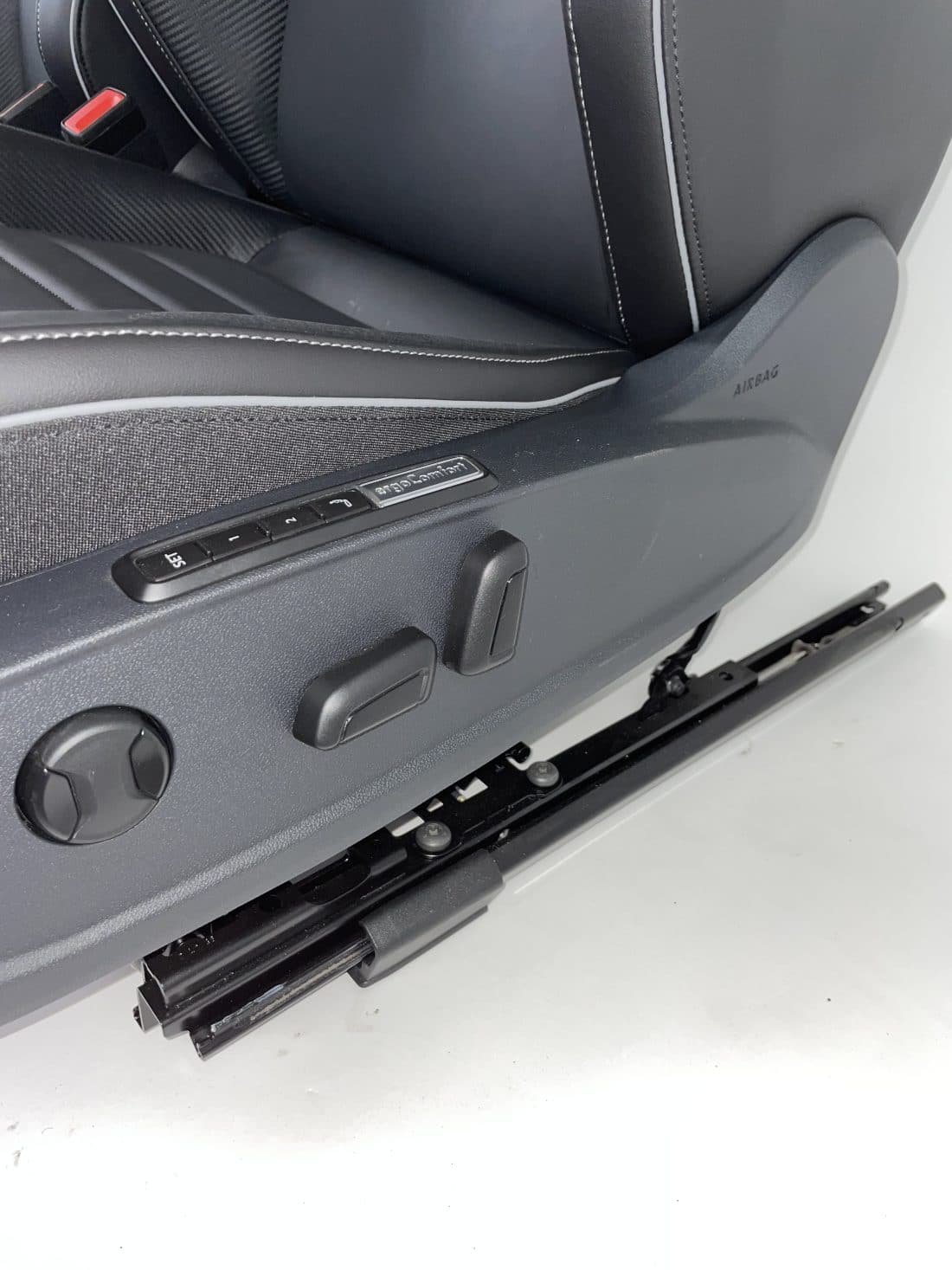Interieur Vw Golf 8 R Leder Zwart Grijs Stiksel