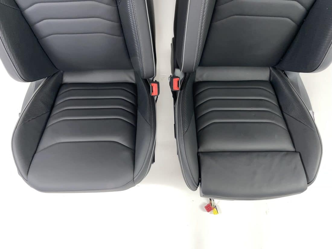 Interieur Vw Golf 8 R Leder Zwart Grijs Stiksel