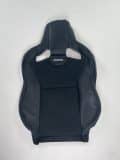 Pièce de revêtement pour dossier (Cross) Sportster CS Dinamica/simili cuir noir, gauche 410.00.170.K575