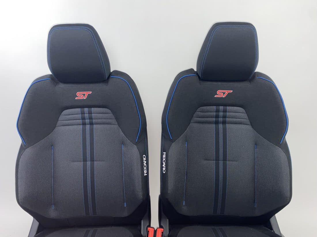 Car Seat Ford Fiesta St 5 Door Heating B479 Fabric Black Blue Stitching Right 7226648j 2 B02 Car Seat Ford Fiesta St 5 Door Heating B479 Fabric Black Blue Stitching Right 7226648j 2 B02