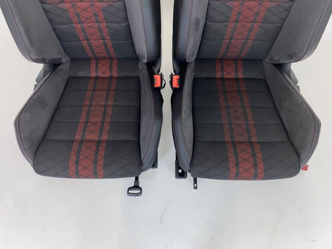 Trp Post Container-Daten Trp Post-ID 10217 Innenausstattung VW Golf 7 GTI TCR Alcantara/Stoff grau/rot Trp Post Container