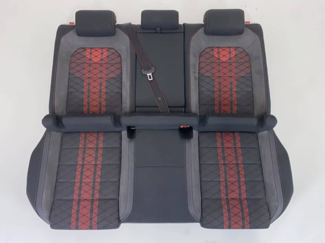 Trp Post Container-Daten Trp Post-ID 10217 Innenausstattung VW Golf 7 GTI TCR Alcantara/Stoff grau/rot Trp Post Container