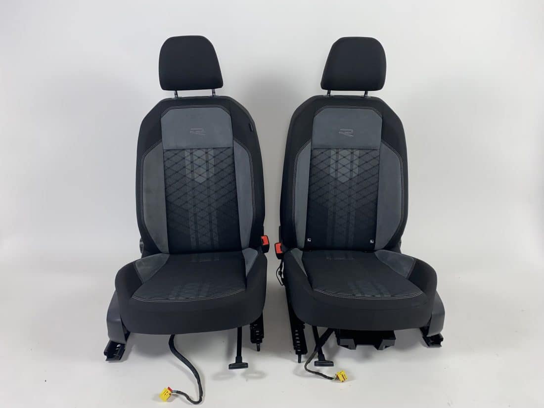 Interieur Vw Polo 6r Aw Stof Alcantara Zwart Grijs Interieur Vw Polo 6r Aw Stof Alcantara Zwart Grijs