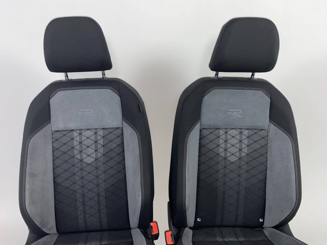 Interieur Vw Polo 6r Aw Stof Alcantara Zwart Grijs Interieur Vw Polo 6r Aw Stof Alcantara Zwart Grijs