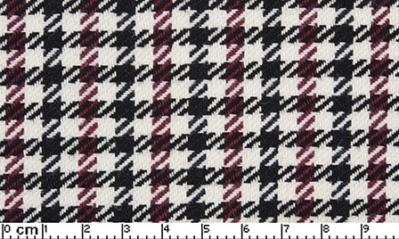 Porsche Upholstery Pepita Black White Red