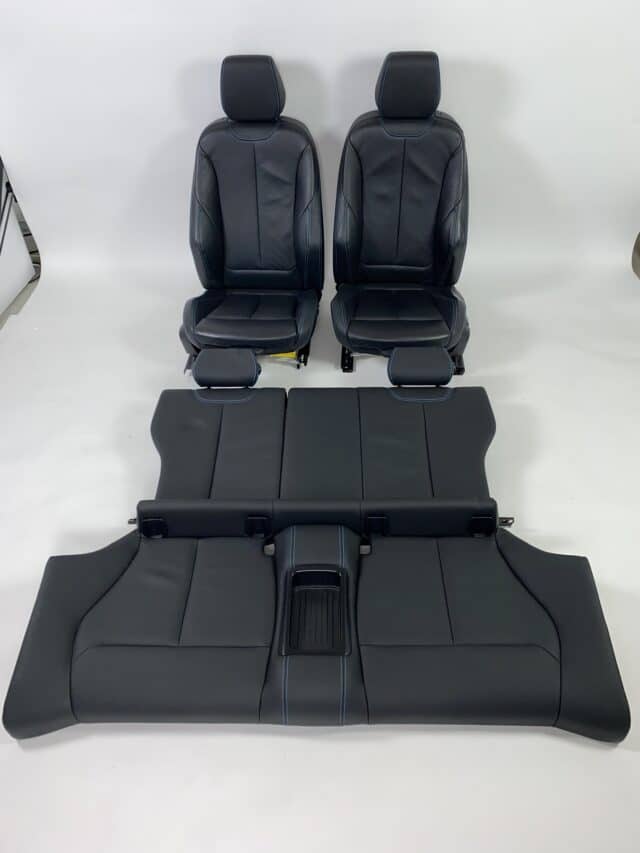 Interieur Bmw M2 F87 Leder Dacota Schwarz Blau Nähte