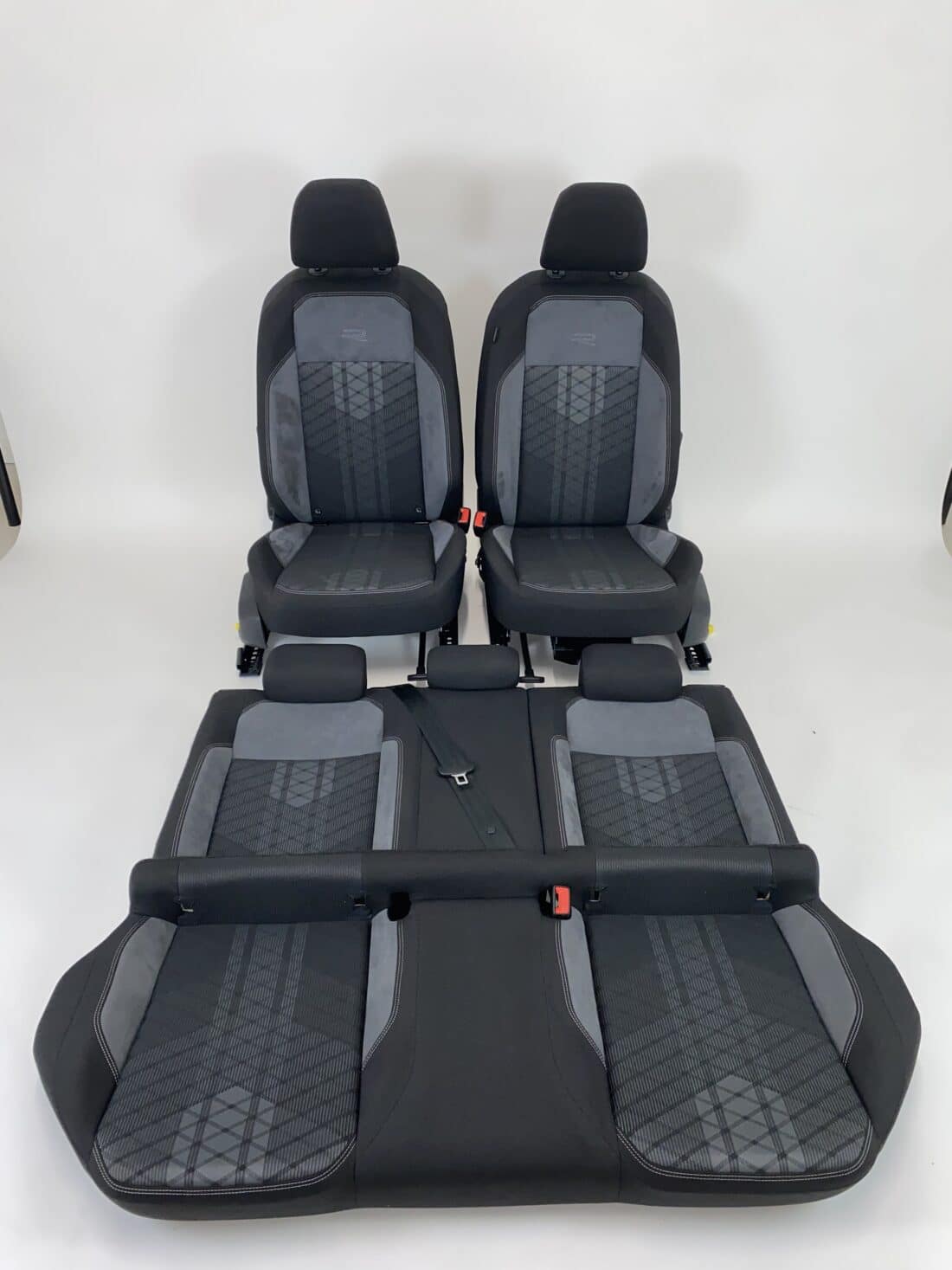 Interior Vw Taigo R C61 Alcantara Fabric Leather Grey Black Interior Vw Taigo R C61 Alcantara Fabric Leather Grey Black