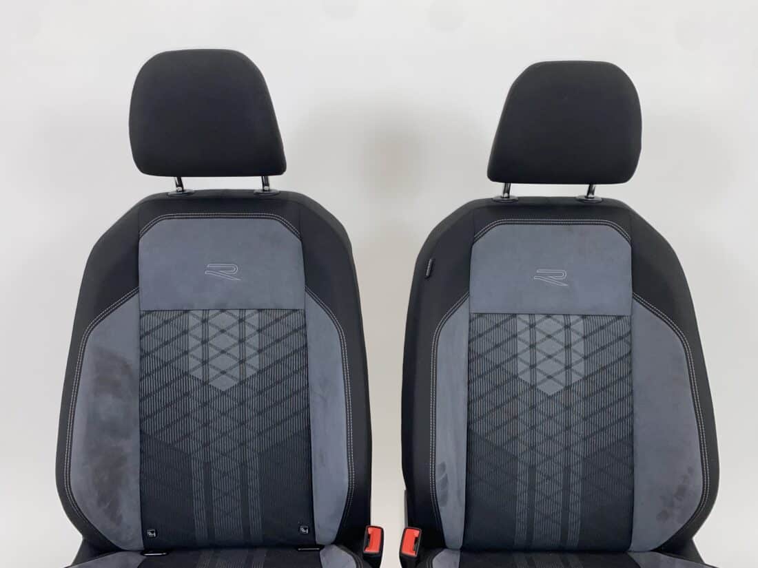 Interior Vw Taigo R C61 Alcantara Fabric Leather Grey Black Interior Vw Taigo R C61 Alcantara Fabric Leather Grey Black