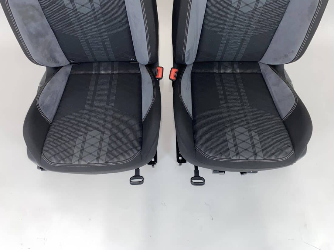 Interior Vw Taigo R C61 Alcantara Fabric Leather Grey Black Interior Vw Taigo R C61 Alcantara Fabric Leather Grey Black