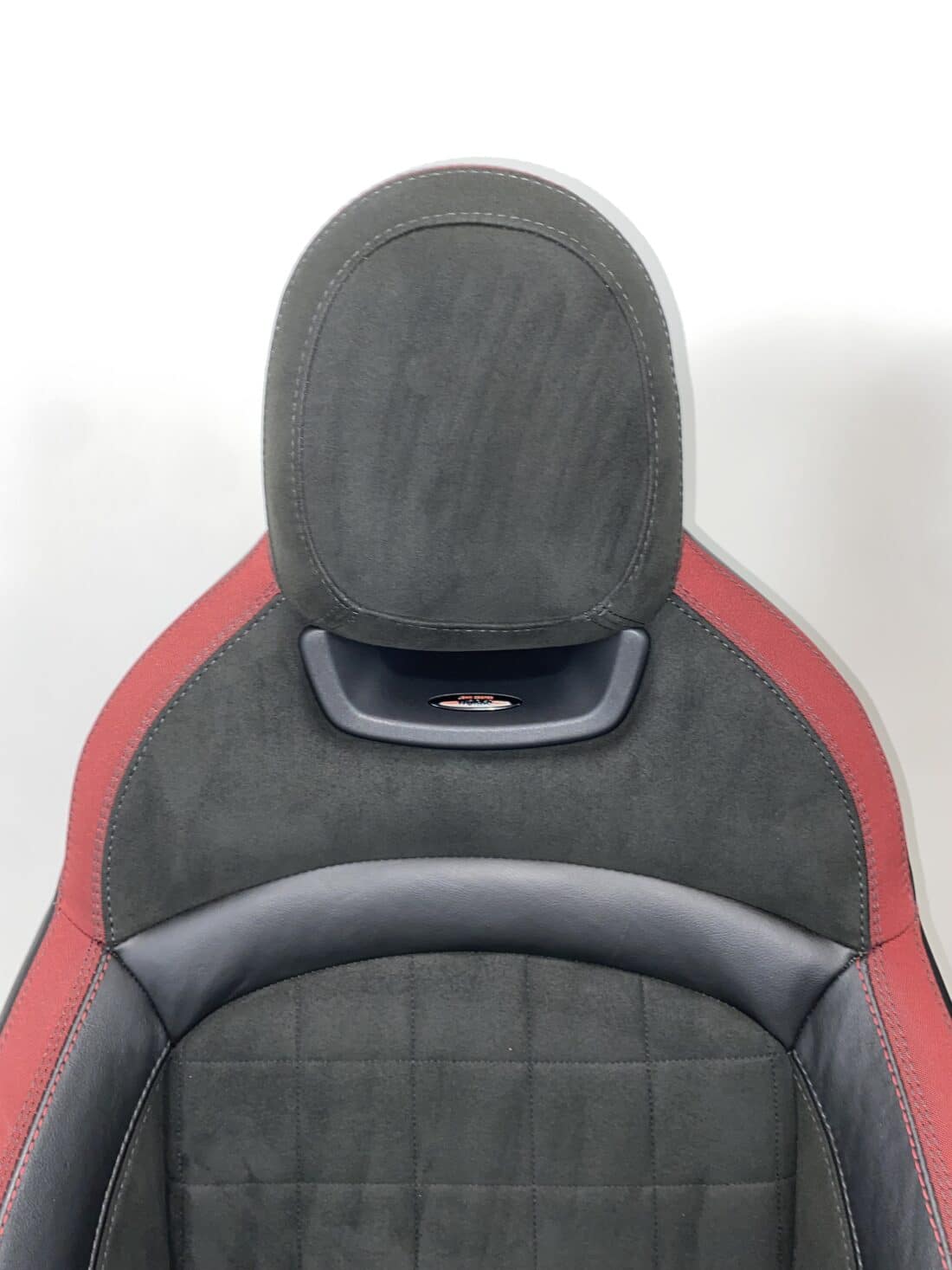 Interior Mini Cooper S F56 Alcantara Leather Black With Red Details Interior Mini Cooper S F56 Alcantara Leather Black With Red Details