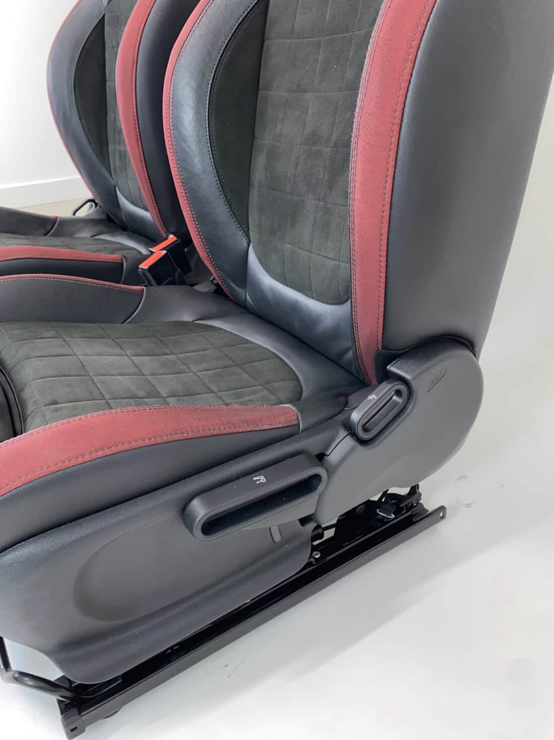 Interior Mini Cooper S F56 Alcantara Leather Black With Red Details Interior Mini Cooper S F56 Alcantara Leather Black With Red Details
