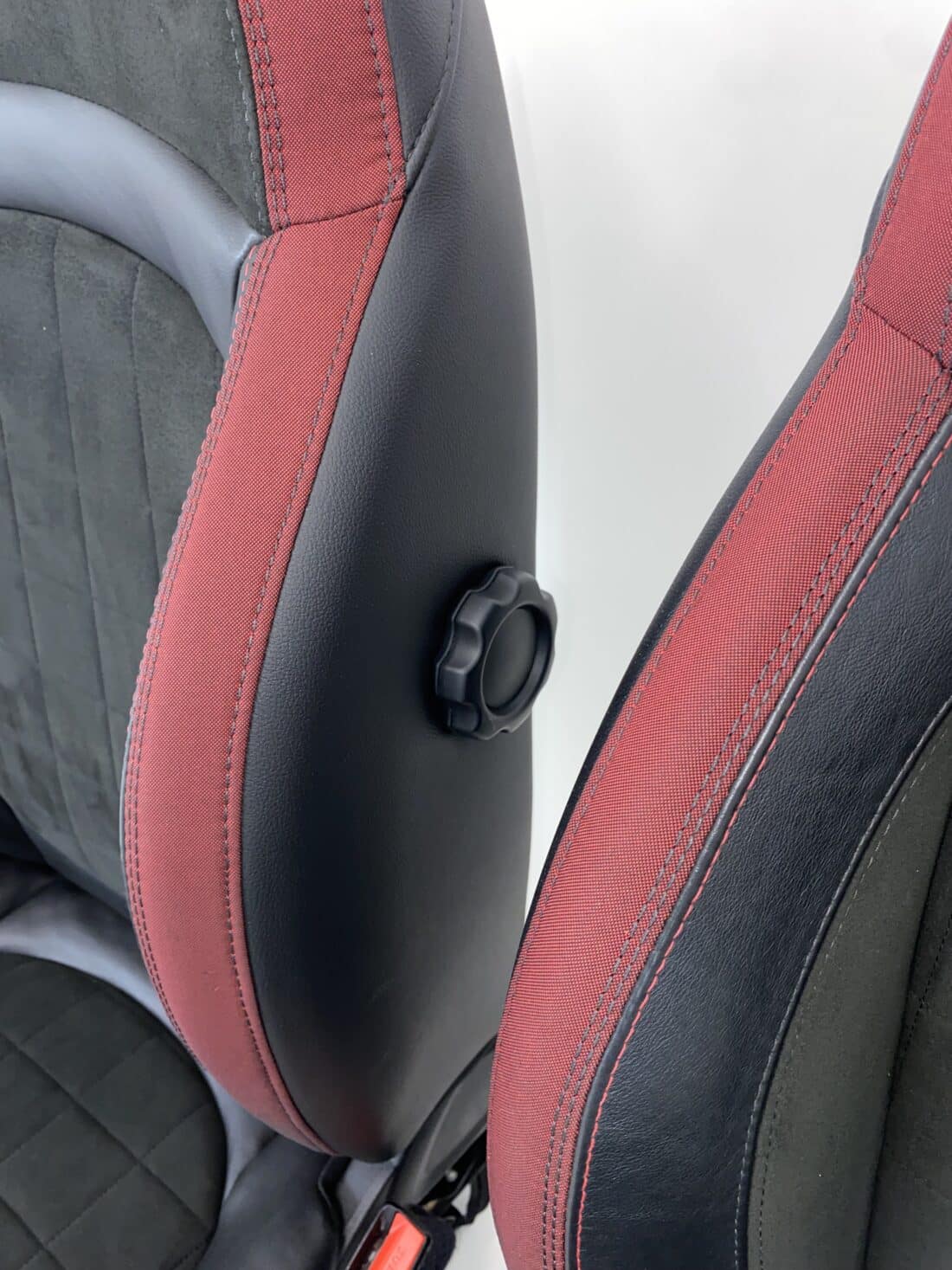 Interior Mini Cooper S F56 Alcantara Leather Black With Red Details Interior Mini Cooper S F56 Alcantara Leather Black With Red Details