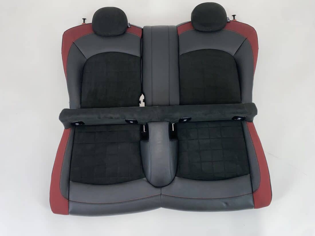 Interior Mini Cooper S F56 Alcantara Leather Black With Red Details Interior Mini Cooper S F56 Alcantara Leather Black With Red Details