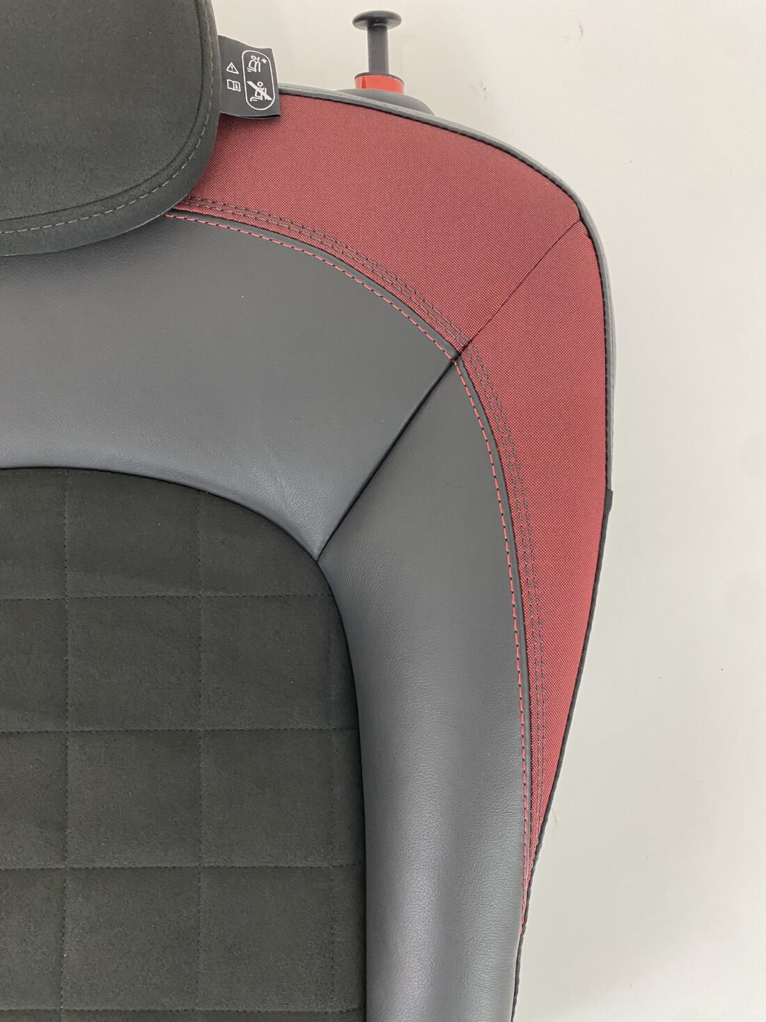 Interior Mini Cooper S F56 Alcantara Leather Black With Red Details Interior Mini Cooper S F56 Alcantara Leather Black With Red Details