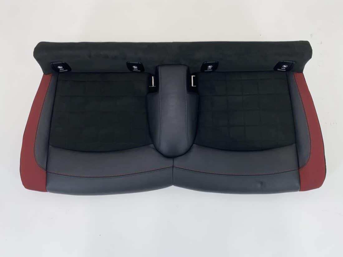 Interior Mini Cooper S F56 Alcantara Leather Black With Red Details Interior Mini Cooper S F56 Alcantara Leather Black With Red Details