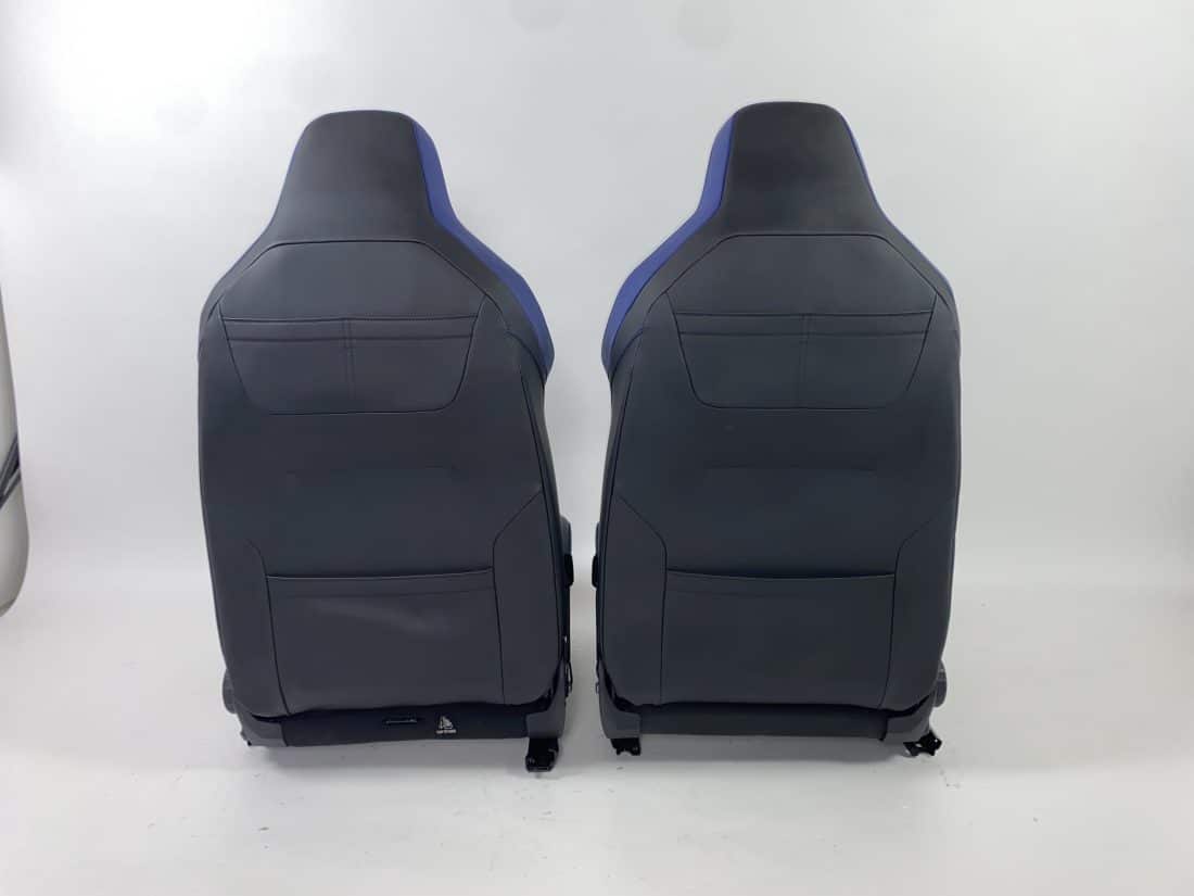 Interieur Vw Golf 8 R Stof Alcantara Leder Grijs Blauw