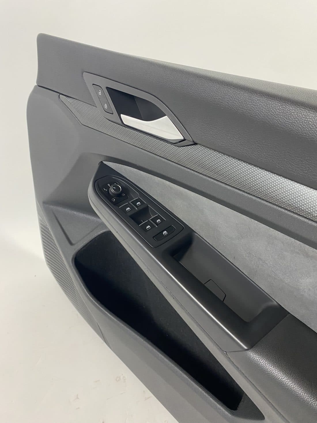 Interieur Vw Golf 8 R Stof Alcantara Leder Grijs Blauw