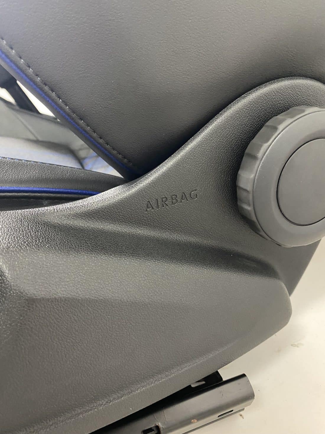 Interieur Vw Golf 8 R Stof Alcantara Leder Grijs Blauw