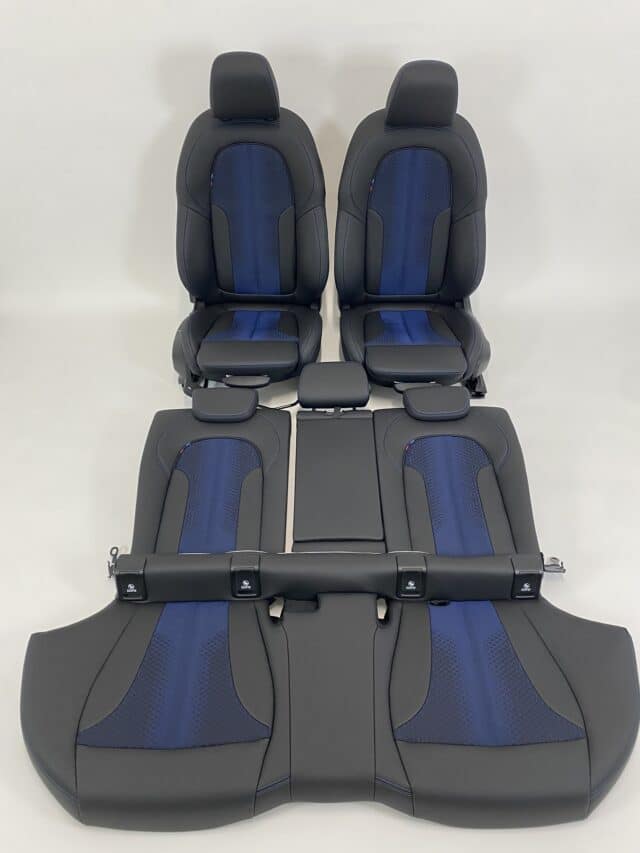 Intérieur Bmw 2 Series Gran Coup M F44 Cuir Alcantara Noir Bleu