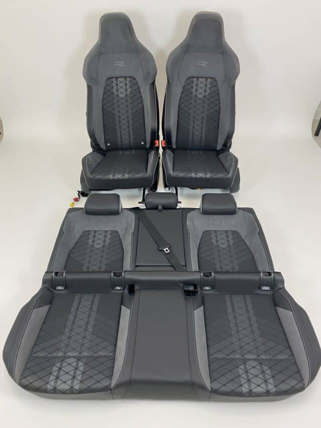 Interior Vw Golf 8 R Fabric Alcantara Leather Black Grey