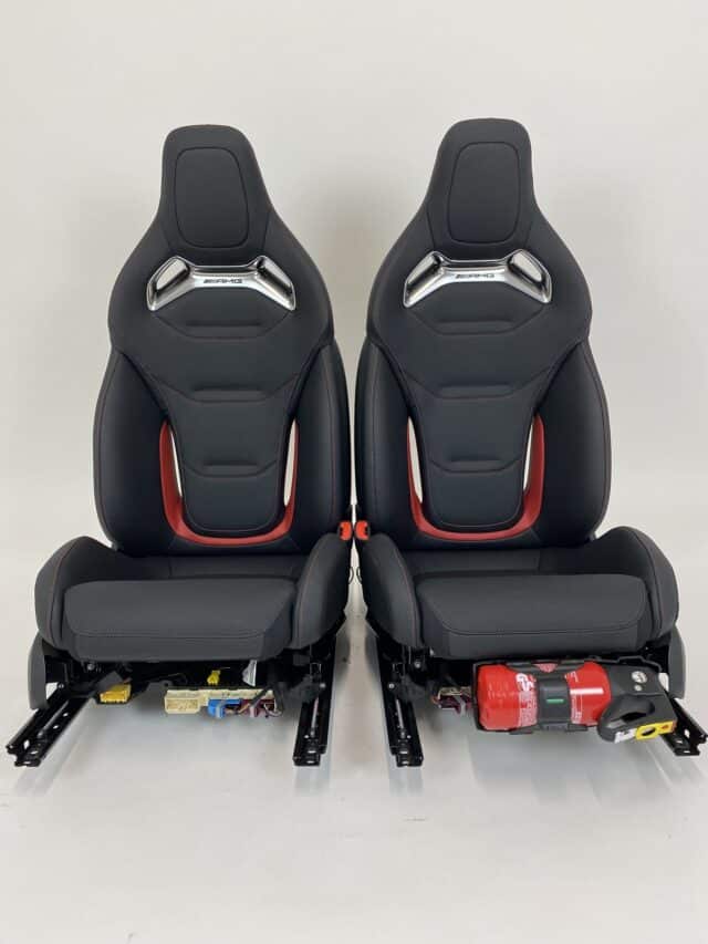Mercedes Benz C Class Amg Performance Seats W206 Black Leather With Red Detail