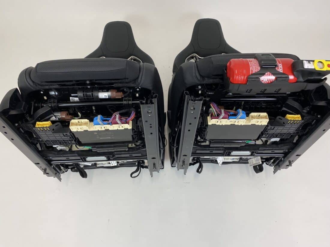 Trp Post Container Data Trp Post Id 15946 Mercedes Benz Clase C Amg Performance Asientos W206 Cuero Gris Negro Con Detalle Rojo Trp Post Container