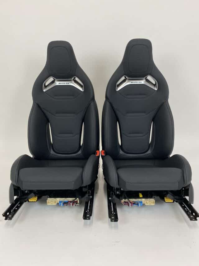Mercedes Benz C Class Amg Performance Seats W206 Black Leather With White Stitching
