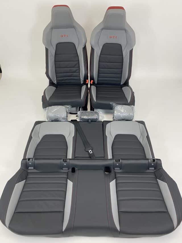 Intérieur Vw Golf 8 Gti Noir Gris Rouge