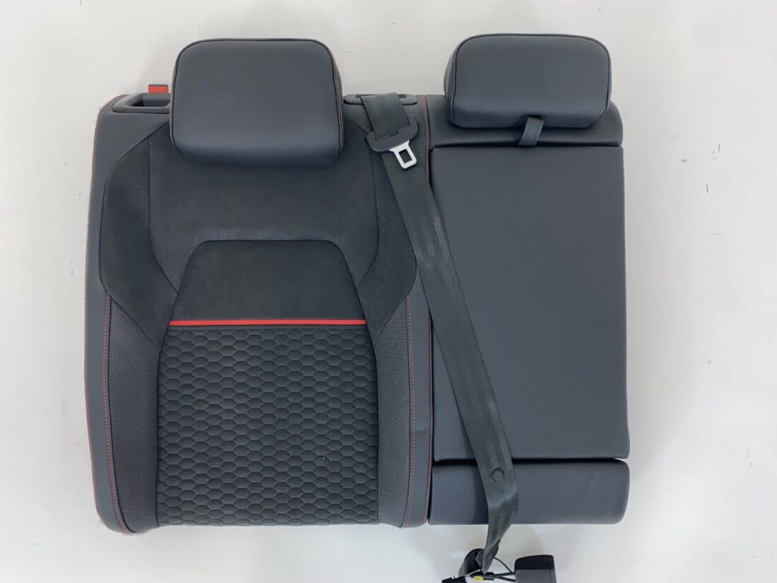 Interieur Vw Golf 8 Gti Clubsport Alcantara Grijs Honingraat Rode Strepen