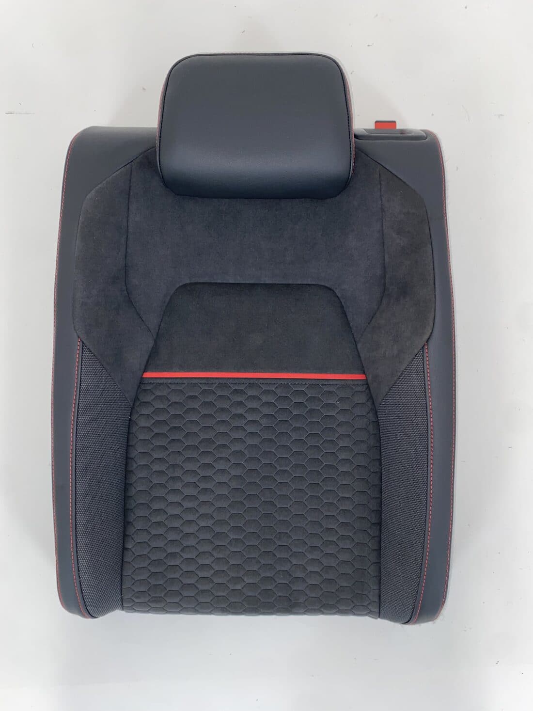 Interieur Vw Golf 8 Gti Clubsport Alcantara Grijs Honingraat Rode Strepen