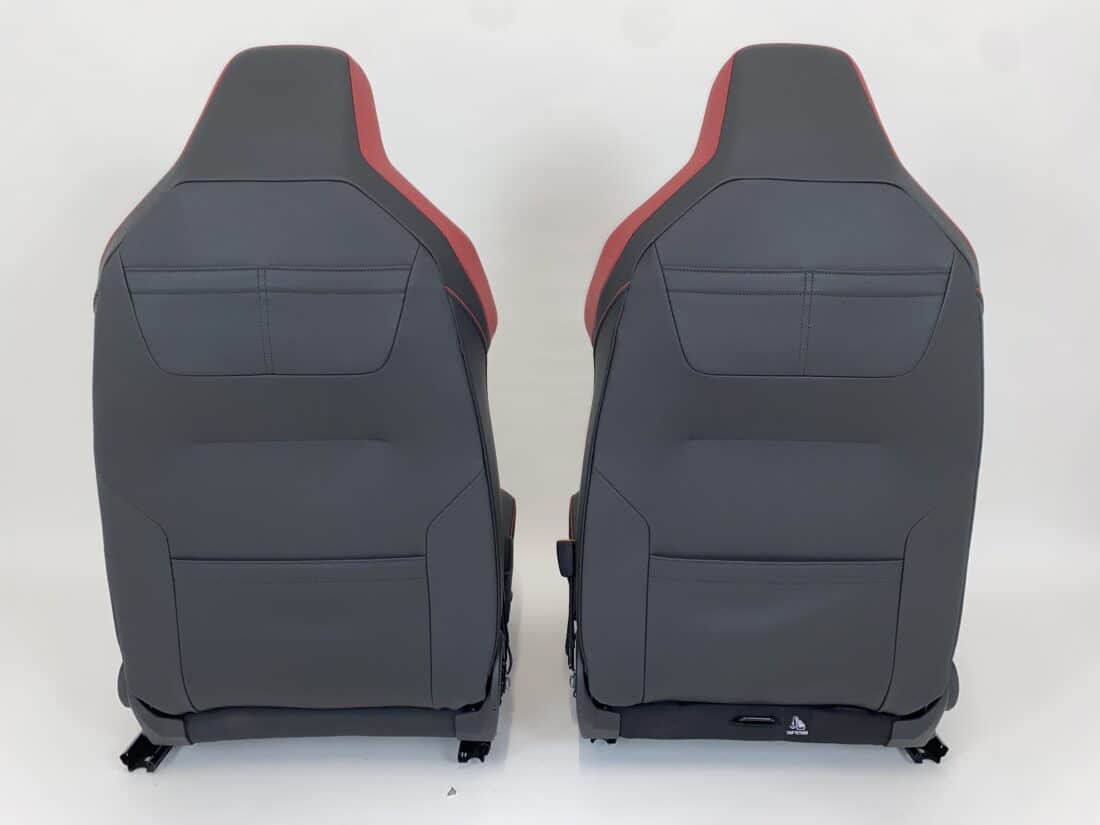 Interieur Vw Golf 8 Gti Clubsport Alcantara Grijs Honingraat Rode Strepen