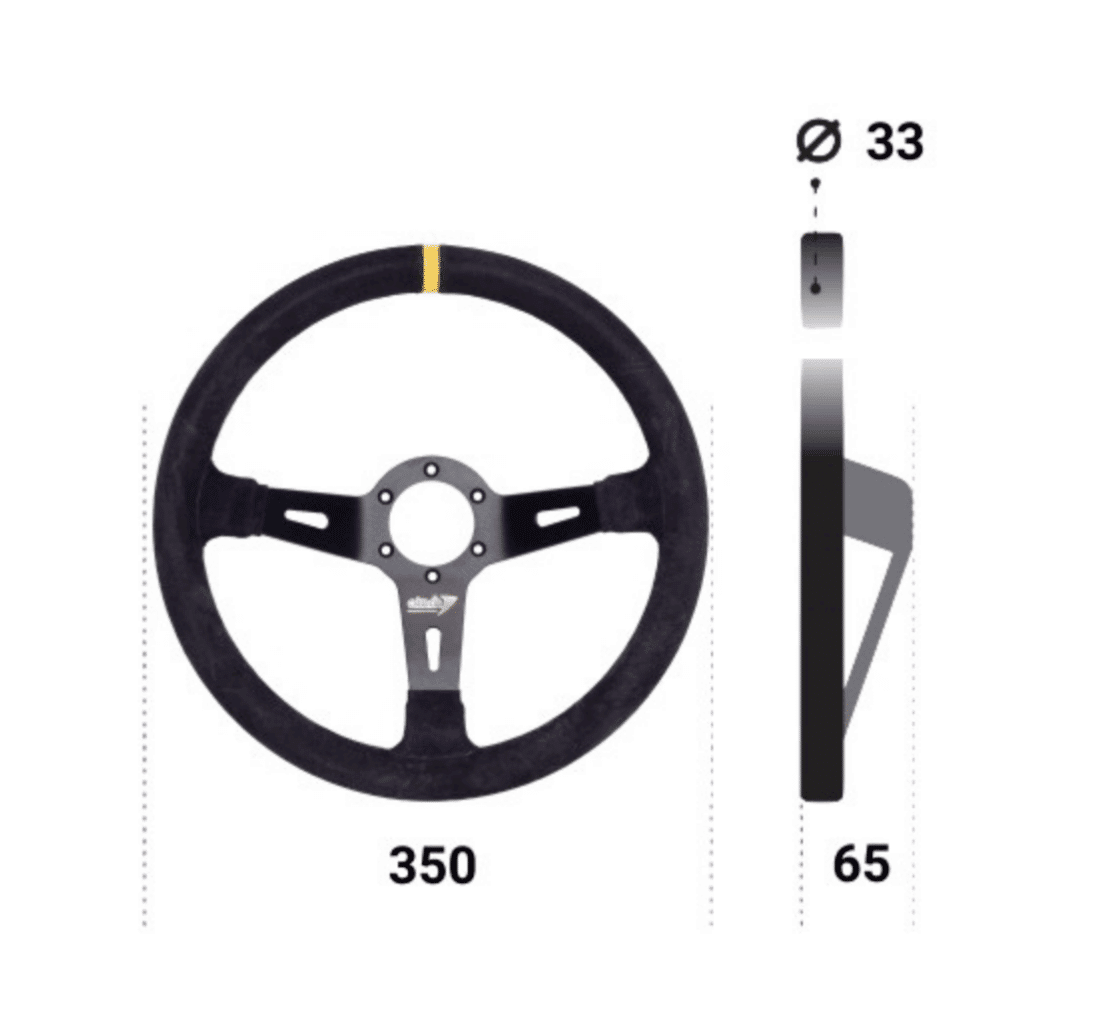 Atech Racing 350mm 65 Schotelstuur Atech Racing 350mm 65 Schotelstuur