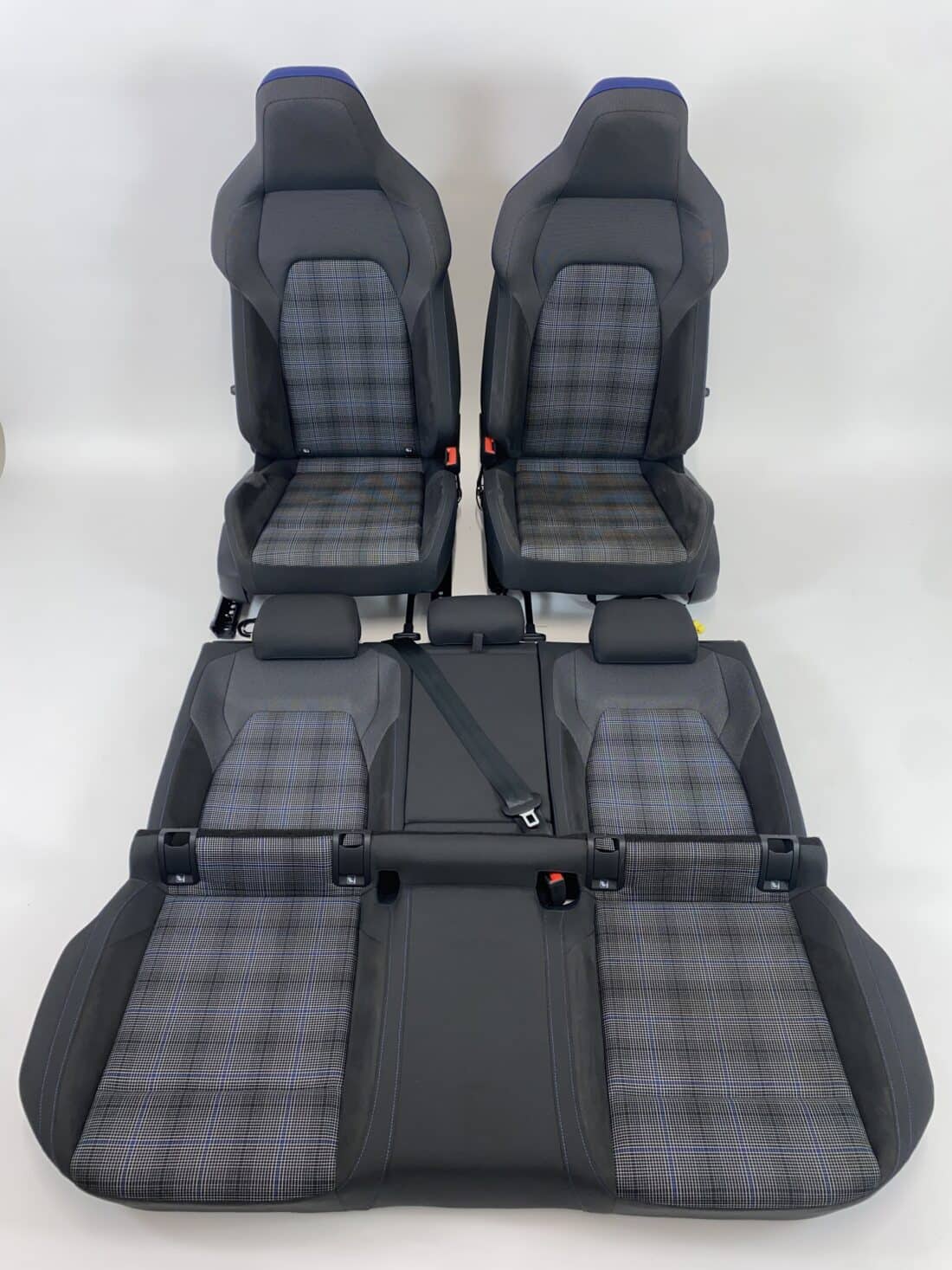 Interieur Vw Golf 8 Gte Stof Alcantara Blauw Zwart Grijs Interieur Vw Golf 8 Gte Stof Alcantara Blauw Zwart Grijs