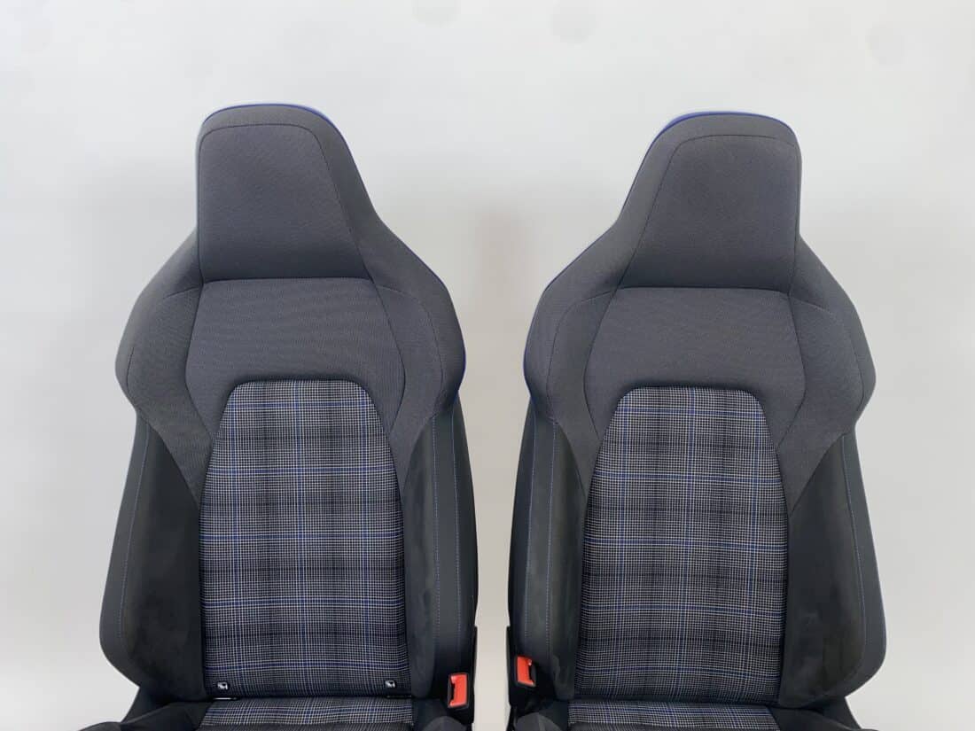 Interieur Vw Golf 8 Gte Stof Alcantara Blauw Zwart Grijs Interieur Vw Golf 8 Gte Stof Alcantara Blauw Zwart Grijs