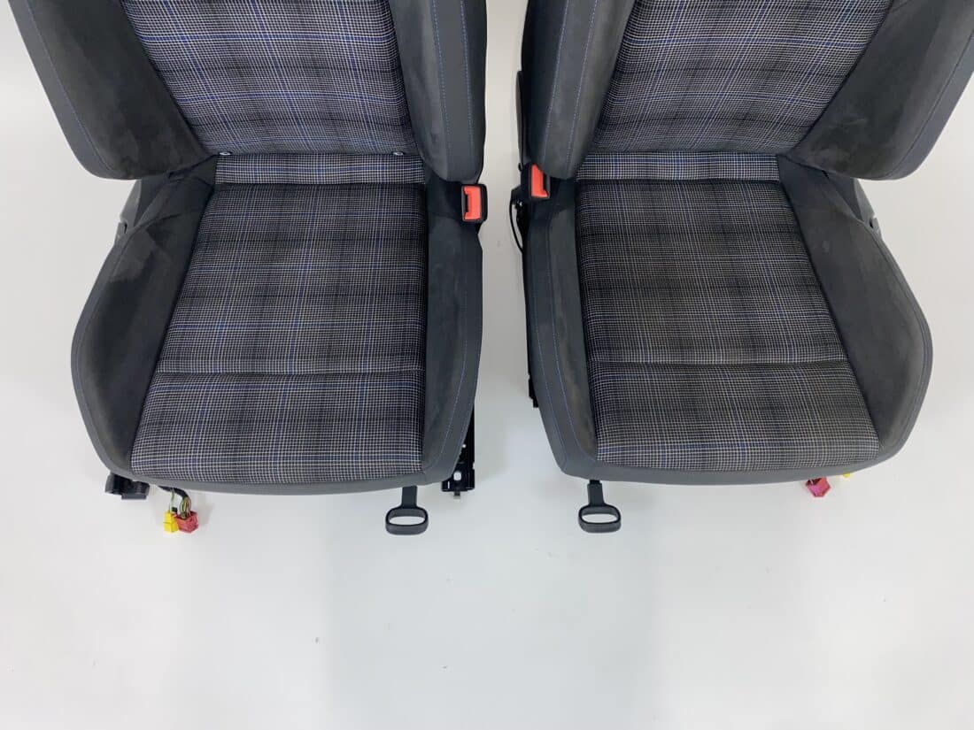 Interieur Vw Golf 8 Gte Stof Alcantara Blauw Zwart Grijs Interieur Vw Golf 8 Gte Stof Alcantara Blauw Zwart Grijs